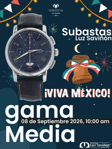 Subasta 8 de Septiembre 2026, GAMA MEDIA