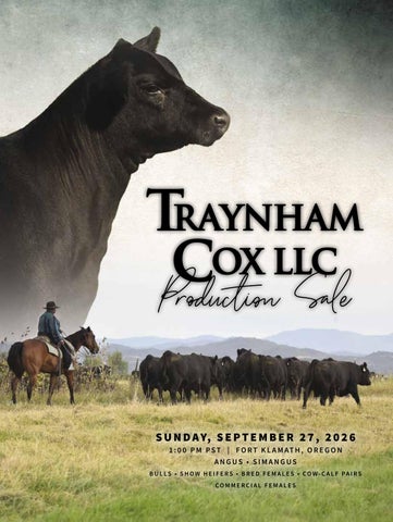 Traynham Cox LLC Production Sale - 2026