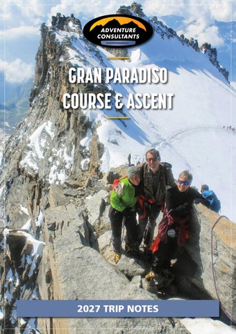 Adventure Consultants Gran Paradiso Course & Ascent