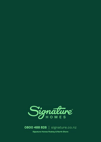 Signature Homes Milldale Information 家具手册 第 22 页