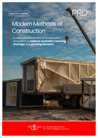 PRD White paper - Modern Methods of Construction