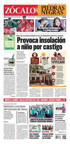 Piedras Negras 02 de septiembre de 2026