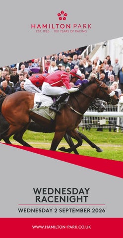 Hamilton Park Racecard - Wednesday 2nd September
