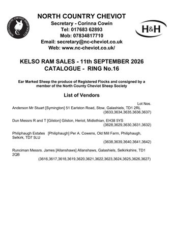 Kelso NCC Cat. 2026