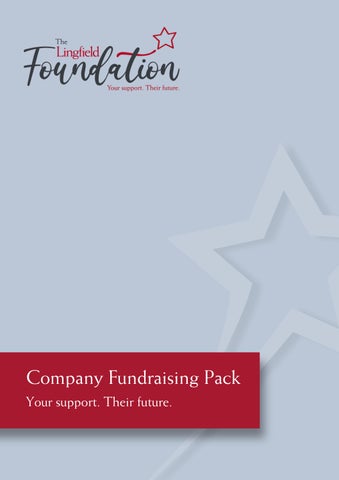 Company Fundraising Pack - The Lingfield Foundation