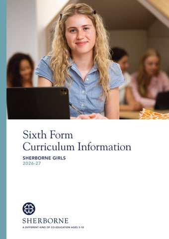 Sixth Form Curriculum Information Sherborne Girls