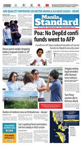 Manila Standard - 2026 September 3 - Thursday