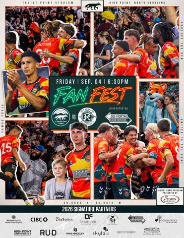 CAROLINA CORE FC DIGITAL GAME PROGRAM - vs. New England Revolution II, September 4, 2026