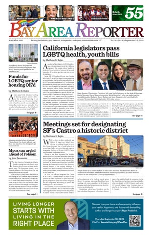 September 3, 2026 edition of the Bay Area Reporter