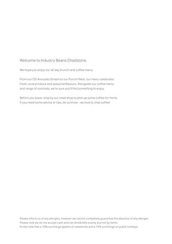 Chadstone Spring Menu 2026