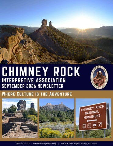 Chimney Rock Interpretive Association September 2026 Newsletter