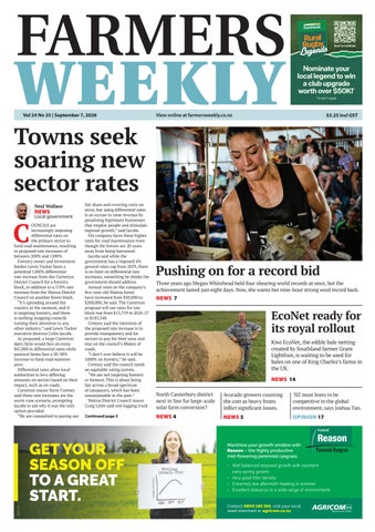 Farmers Weekly NZ September 7 2026