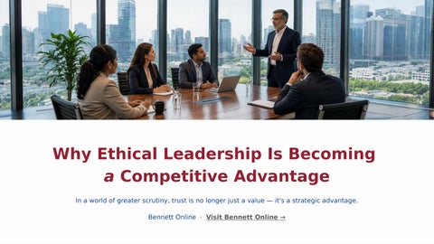 Why Ethical Leadership Is Becoming a Competitive Advantage