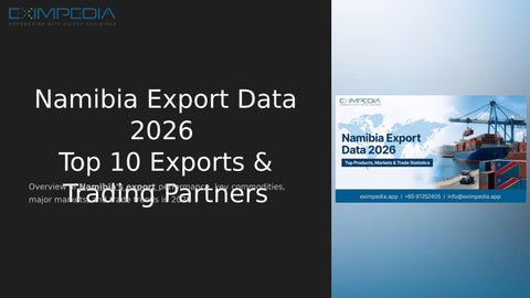 Namibia Export Data 2026 Top 10 Exports & Trading Partners