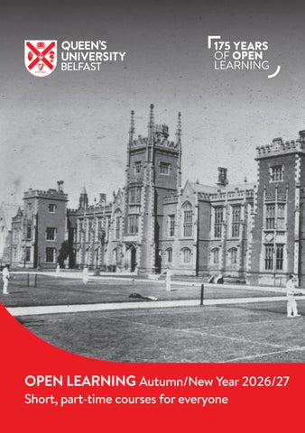 QUB Open Learning Autumn/New Year 