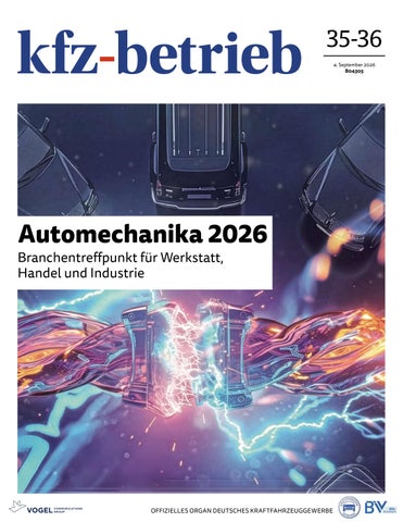 »kfz-betrieb« 35/2026 Vorschau