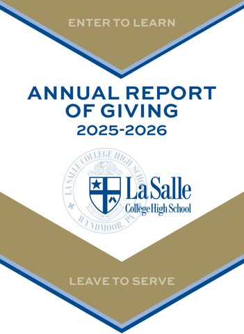 Annual Report of Giving 2025-2026