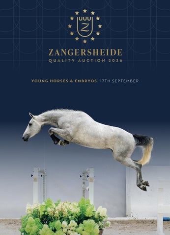 Zangersheide Quality Auction Young Horses & Embryos 2026