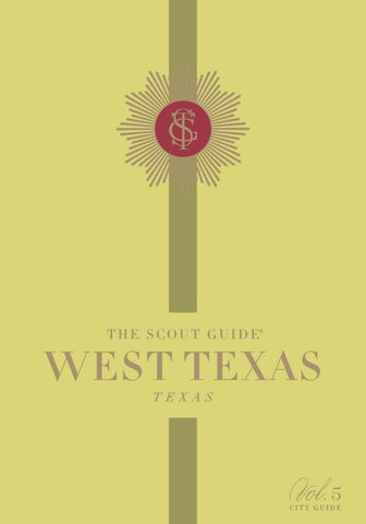 The Scout Guide West Texas, Volume 5