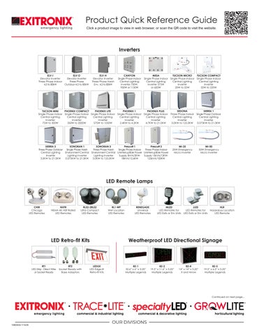 Barron 灯饰 Quick Reference 指南 第 4 页