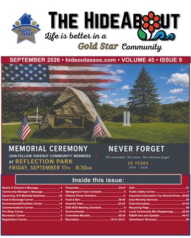 The Hideabout Sept 2026
