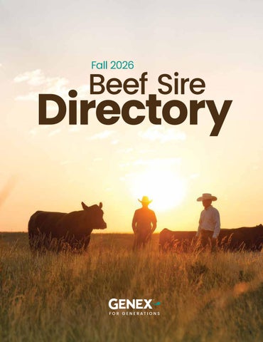 GENEX Fall 2026 Beef Sire Directory