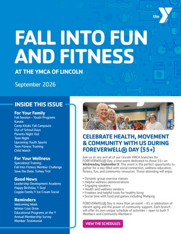 YMCA of Lincoln | September 2026 Newsletter