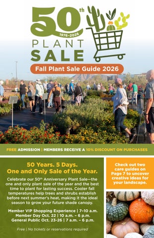 Fall Plant Sale Guide 2026