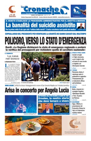 Cronache del 4 settembre 2026