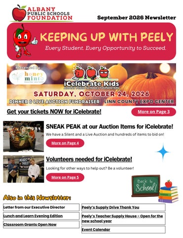 APSF September 2026 Newsletter