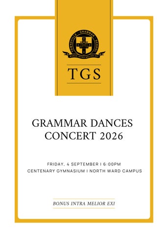 Grammar Dances Concert - Program (1)