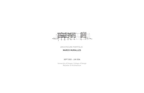 Architecture Portfolio | Marco Muralles 