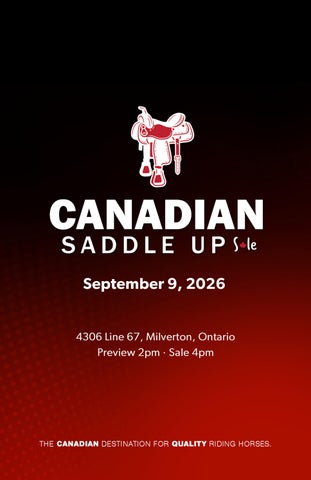 September 2026 Canadian Saddle Up Sale