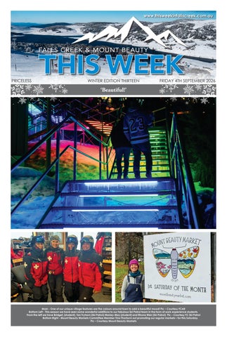 This Week in Falls Creek & Mount Beauty - 4 September 2026