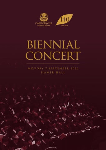 Biennial Concert Program 2026