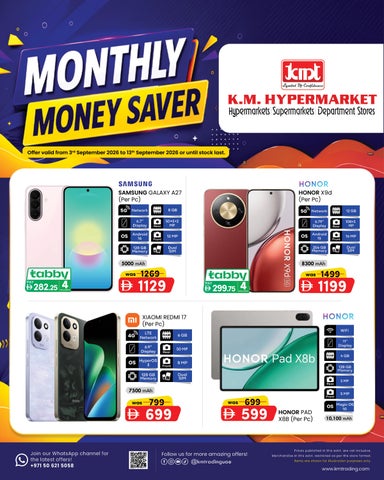 K.M. HYPERMARKET – MONTHLY MONEY SAVER (3rd to 13th September 2026)