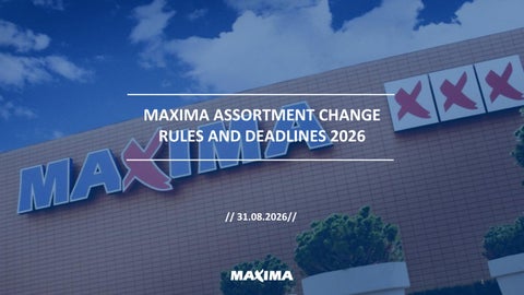 Assortment change rules and deadlines 2026