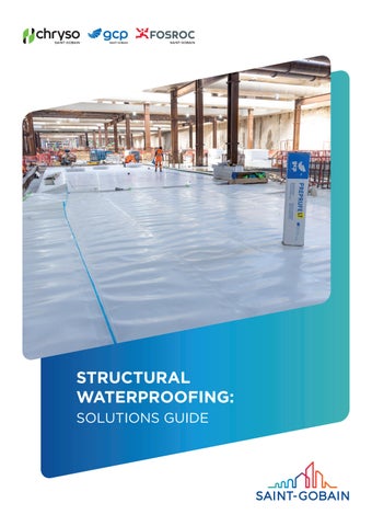 STRUCTURAL WATERPROOFING SOLUTIONS GUIDE