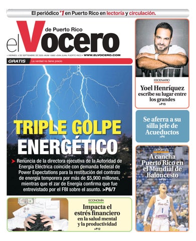 EL VOCERO | Edición viernes, 4 de septiembre de 2026
