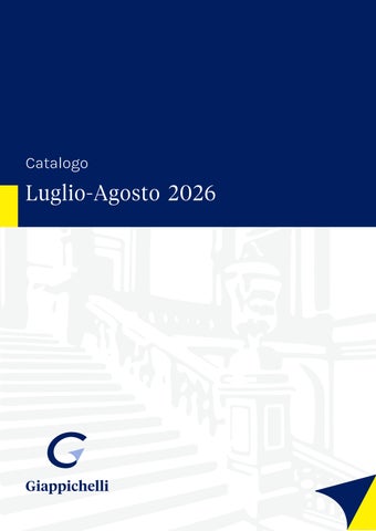 Catalogo Giappichelli Luglio-Agosto 2026