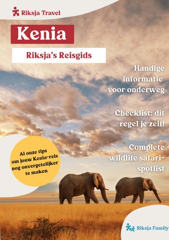 Riksja's reisgids Kenia