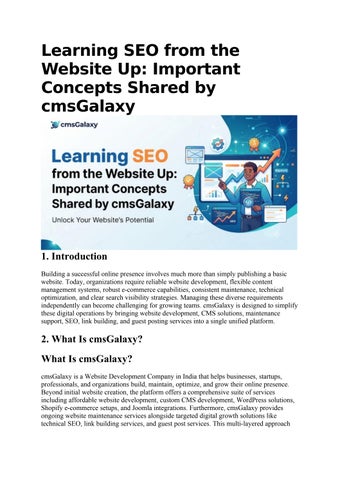 Learning SEO from the Website Up