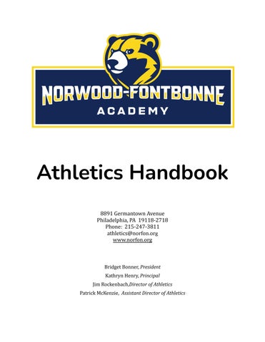 Athletic Handbook 2026 - 2027