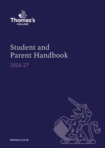 Thomas’s College Student and Parent Handbook 2026-2027