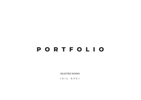 Portfolio Isil Avci 2026