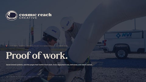 NVI RFQ  Cosmic Reach Creative  Proof of Work