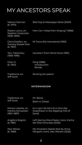 Cantus and Imani Winds - Program 第 5 页
