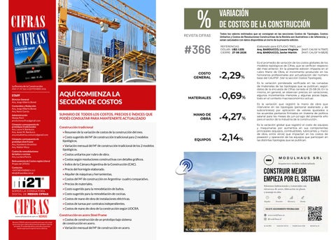 366_Revista CIFRAS Digital Septiembre 2026 - Costos