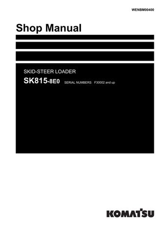 SK815-8E0 Komatsu Service Manual PDF Download