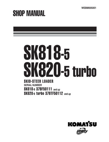 SK818-5 Komatsu Service Manual PDF Download
